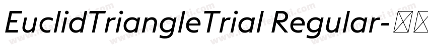 EuclidTriangleTrial Regular字体转换